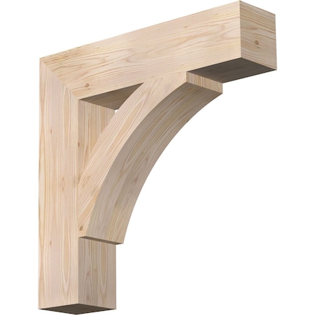 Ekena Millwork Thorton Block Smooth Bracket, Douglas Fir, 5 1/2"W x 26"D x 26"H BKT06X26X26THR05SDF